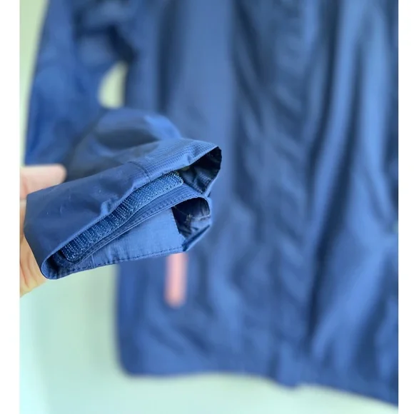 Vineyard Vines Stow & Go Raincoat Blue Pink Hood XS - Picture 3 of 12